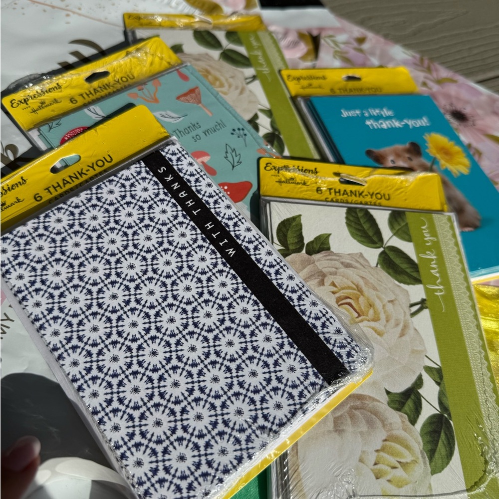 NEW Thank You Card Packs bundle - Assorted Floral & Patterned Designs